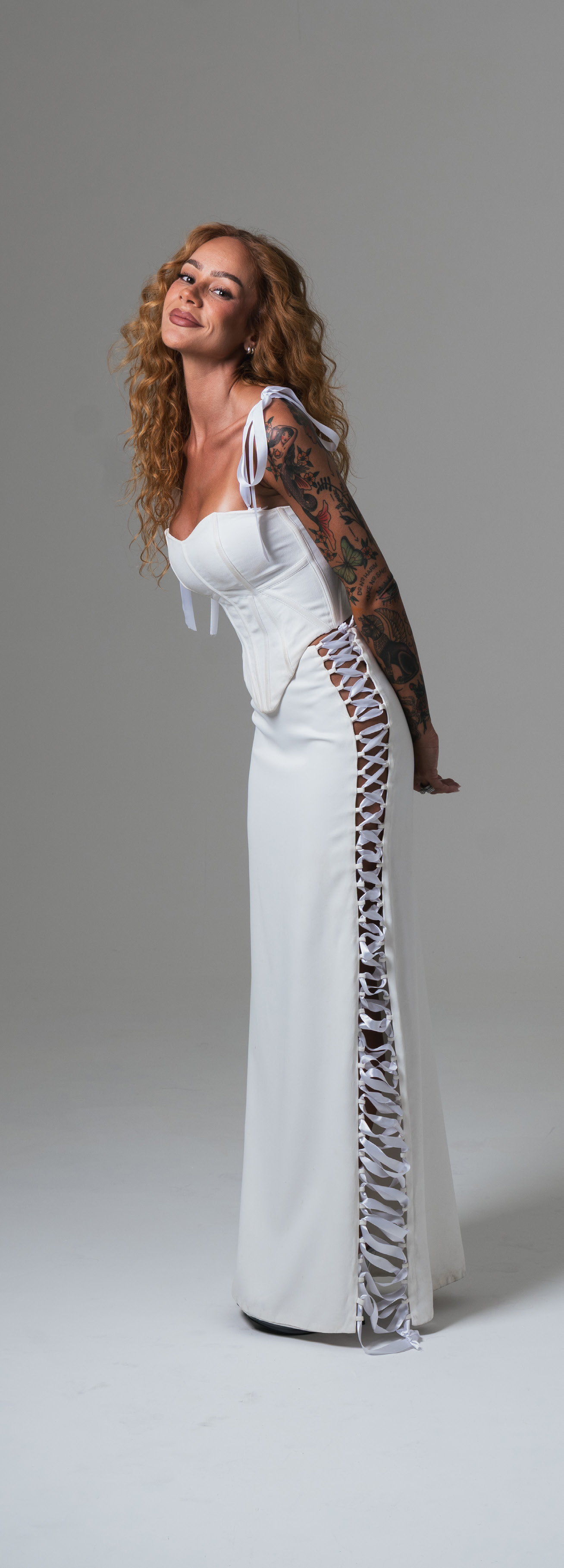 Laura Ballardin - Detalhe editorial crepe georgette seda